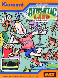 Atletic Land PAL MSX PAL box art